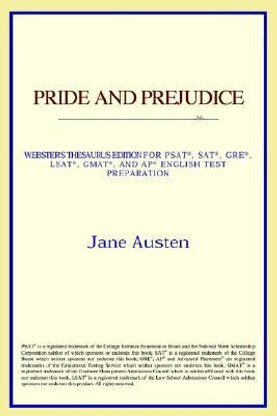 Pride and Prejudice (Websters Thesaurus Edition)